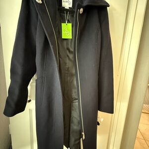 NWT Sam Edelman Navy Trench Coat